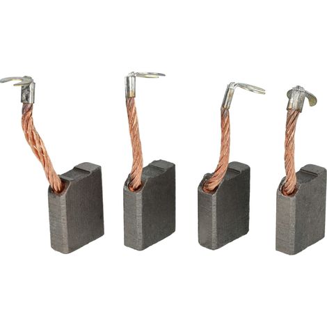 vhbw 4x spazzola in carbone 25 x 19,8 x 7,9mm compatibile con Jungheinrich Ameise, 0871226, 0870002 veicolo commerciale