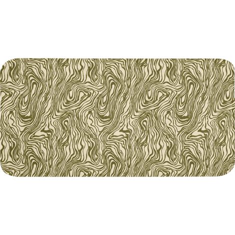 TAPIS DE BAIN Abstrait - Marbre - Vert 120x60 cm