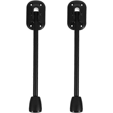 Deux pieds de table pliables : pieds de meubles en métal peu encombrants, adaptés aux tables à manger, bureaux, armoires, tables de chevet et projets de bricolage. Hauteur des pieds : 200 mm. (1/5)