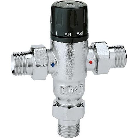 Melangeur thermo 521 reglable, chrome 1/2" plage de reglage : 30 a 65 °C (1/3)