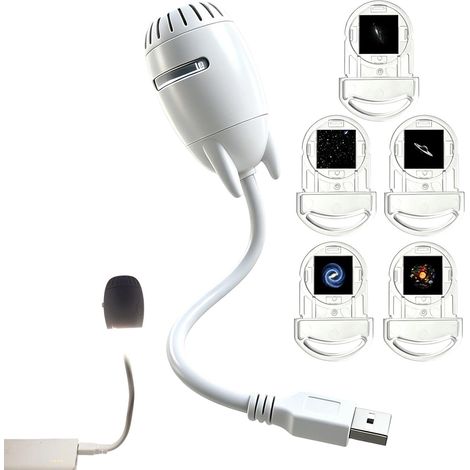 Veilleuse projecteur galaxie esthétique, prise USB (1/5)