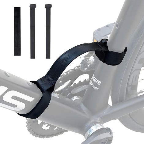 Lot de 2 poignées de transport pour vélo En nylon noir Robuste Pour les amateurs de plein air (1/5)