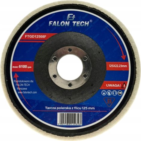 Filzpolierscheibe 125 Filz zum Polieren von Metall und Stahl