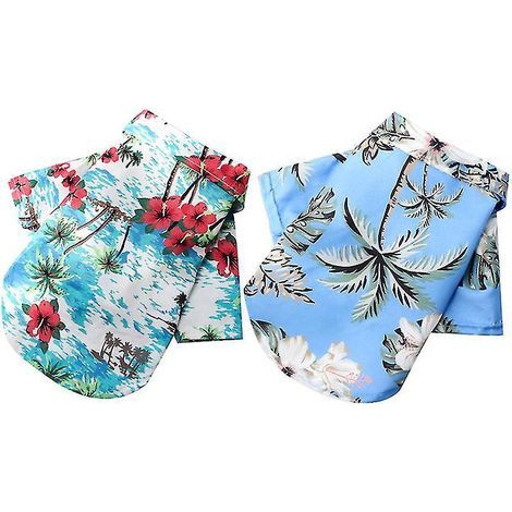 Chemise hawaïenne pour chien (2 pièces) (1/3)