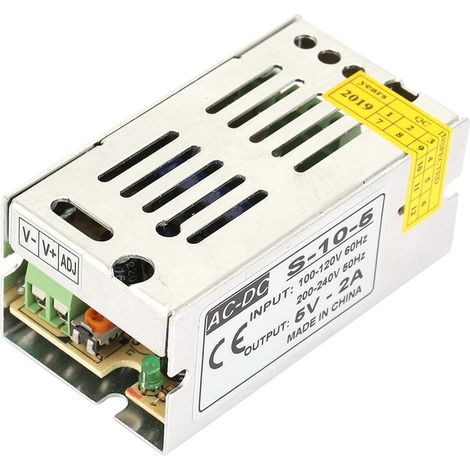 Alimentation 5V 2A, Transformateur à découpage, AC 110 / 220V DC Driver LED Power Supply Alimentation du transformateur Alimentations du convertisseur de tension Alimentations à découpage (5V 2A) (1/5)