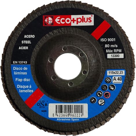 Disco ECO+PLUS Ø 115 EA-60 DISCO LAMINAS ECO+PLUS Ø 115 EA-60 SOPORTE FIBRA
