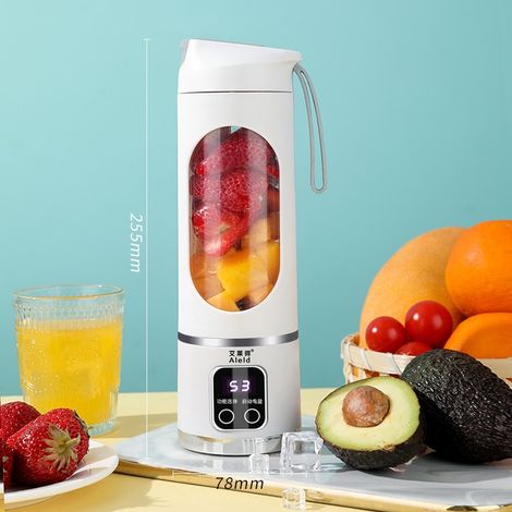 Tasse à Jus Portable Électrique Multifonction Extracteur de Jus Rechargeable Petit Mélangeur à Fruits