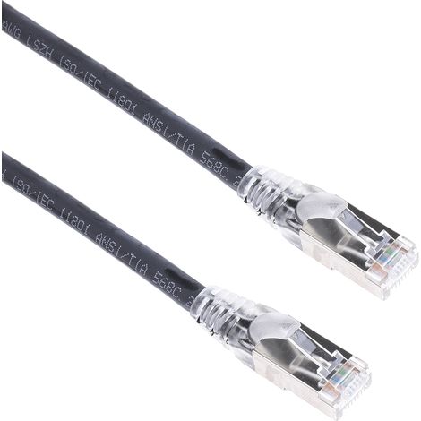 Cordon Cat6a RJ45 mâle/RJ45 mâle, S/FTP, 10m ( Prix pour 1 ) (1/3)