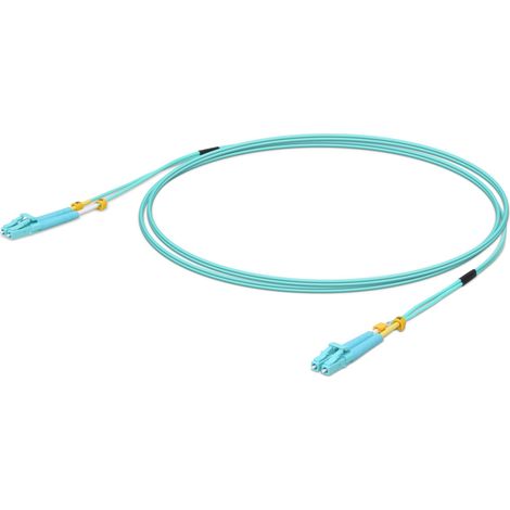 Ubiquiti  UniFi ODN opt. patch cable, duplex, multimode, 50/125, OM3, LC/LC, PVC, 2m, farba Aqua (1/2)