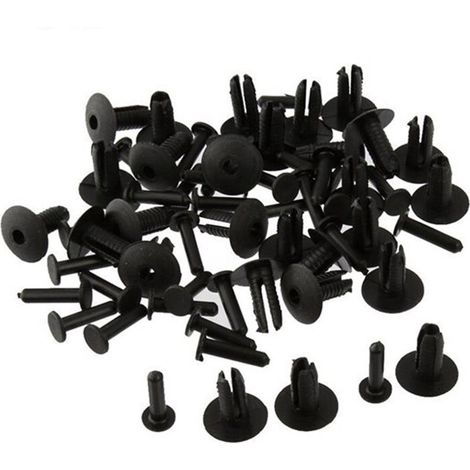 Adatto per la riparazione di rivetti per davanzali delle ruote dell'auto 51118174185, clip di fissaggio ad arco, 100 pezzi, decorazione paraurti