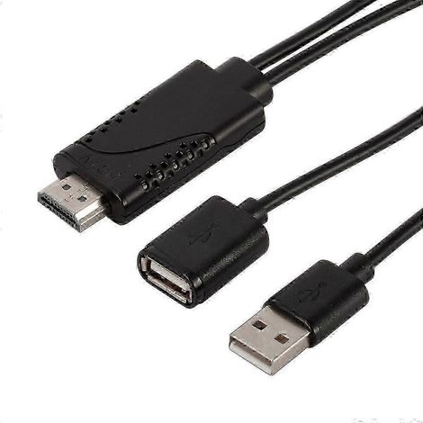 Câble adaptateur vidéo USB femelle vers HDMI mâle 1080p pour smartphones et tablettes Android/iOS (SZRH AF) (1/5)