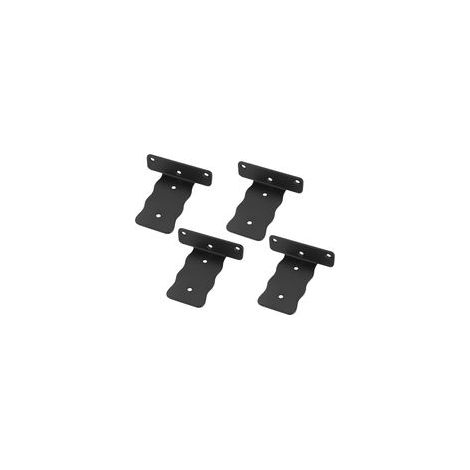4 Pièces Equerre Etagere Murale, 100mm Équerre Étagère Flottants, Etagere Murale Fixation Invisible, Supports en L, Noir