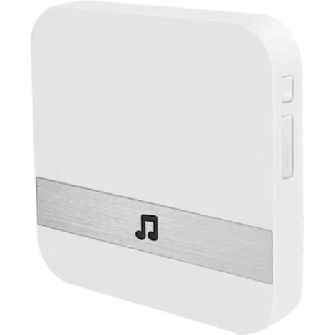 Wasserdichte, batteriebetriebene Funk-Türklingel mit Empfängertaste und Fernbedienung. Digitale Türklingel mit US-Stecker. (1/5)