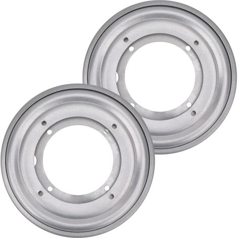 Lot de 2 plaques pivotantes rondes de 20.4 cm (8 pouces), base pivotante argentée, base de plateau tournant pour table pivotante, plateau, cuisine (1/5)