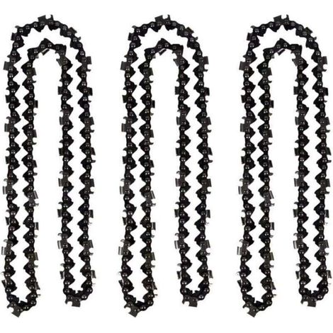 Lot de 3 Chaîne de tronçonneuse de 50 cm 0.325\" 1,5 mm 76 maillons d\'entraînement - compatible avec Timberpro 62CC, Hyundai et autres (1/4)