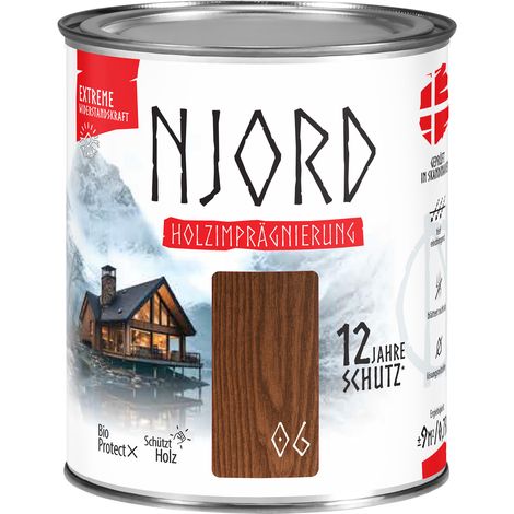 NJORD Extreme Holzimpragnierung (06) Skandinavische Walnuss - 0,75L (1/4)