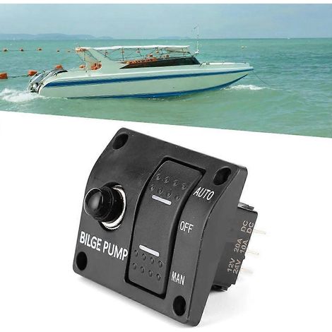 Panneau de commande de pompe de cale marine à 3 positions pour bateaux (1/4)