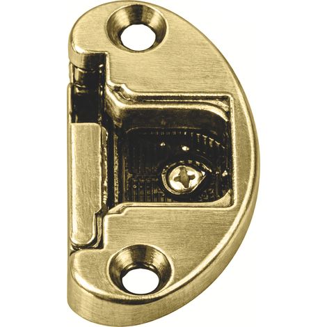 BASETTA PER CERNIERE PER MOBILI mm. 51,65x22,6 Col. Ottone 10.00 pz