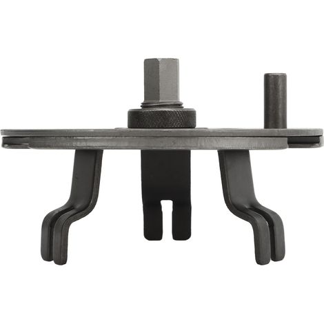 Clé pour bouchon de réservoir carburant, acier carbone, 3 mors réglables 89-170mm, outil dépose couvercle essence (1/5)