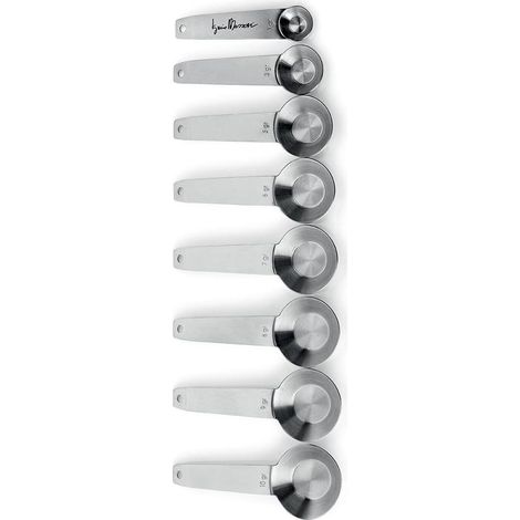 Ghidini Cipriano Set 8 Misurini di Precisione Iginio Massari in Acciaio Inox 1-10 g (1/2)