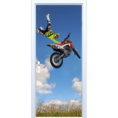 Pegatina de tela para puerta Motocross Jumps 747PD