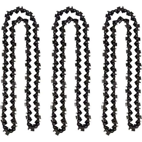 Lot de 3 Chaîne de tronçonneuse de 50 cm 0.325" 1,5 mm 76 maillons d\'entraînement - compatible avec Timberpro 62CC, Hyundai et autres (1/4)