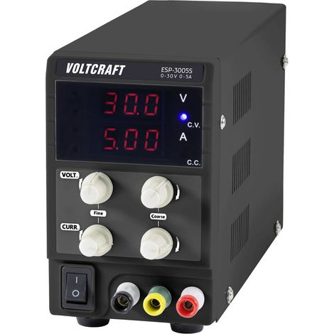 VOLTCRAFT ESP-3005S Alimentatore da laboratorio regolabile 0 - 30 V 0 - 5 A 150 W Spina 4 mm Design sottile Num. uscite