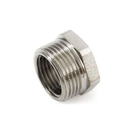 RIDUZIONE IN OTTONE CROMATO MF IDRAULICA 1/2x3/8 MF