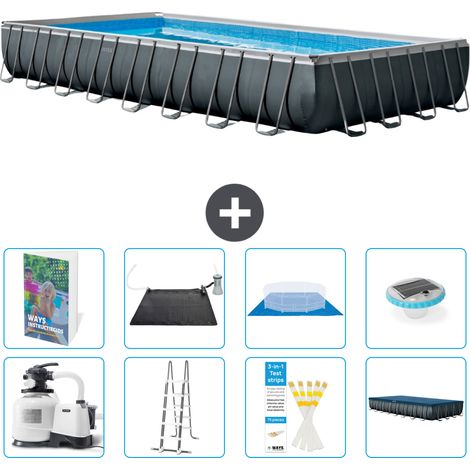 Intex Piscina Ultra XTR Rettangolare - 975x488x132 cm - 9-pezzi  S598 (1/4)