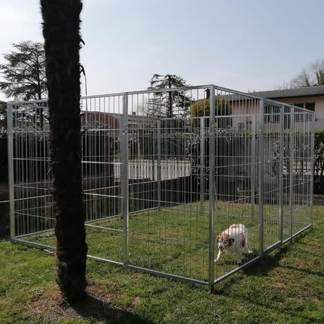 Box per cani da esterno con zincatura elettrolitica da 300x300x altezza 180 cm (1/5)
