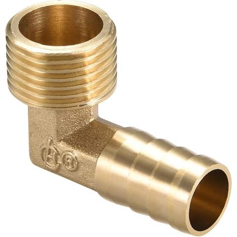 Brass Barbed Pipe Fitting 14mm Connector Adapter (1/5)