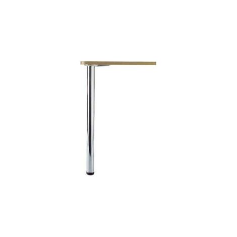 Ensemble 4 pieds de table D80 710 mm acier inoxydable (1/2)