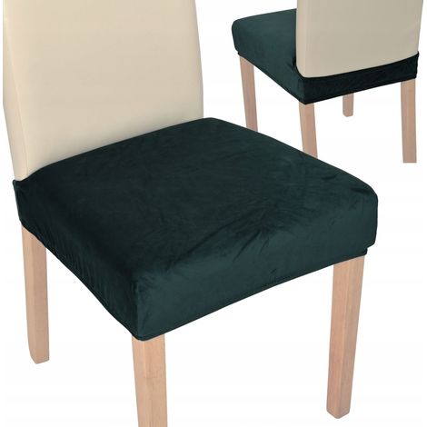 FUNDA PARA SILLA, ASIENTO DE SILLA, terciopelo alto, TESS, verde