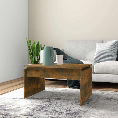 vidaXL Coffee Table Smoked Oak 68x50x38 cm Engineered Wood (1/5)
