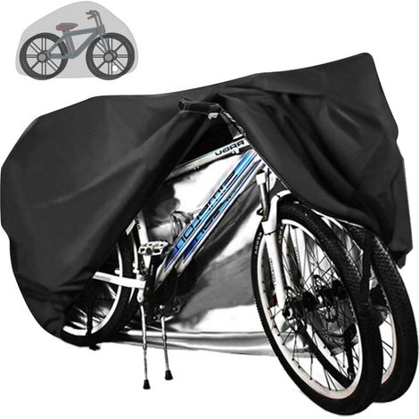 YMYNY 2 Fahrradabdeckungen, wasserdicht, atmungsaktiv, 210D Oxford-Gewebe, mit Verschlussösen, 200 x 85 x 110 cm, für Mountainbike und Rennen (1/4)