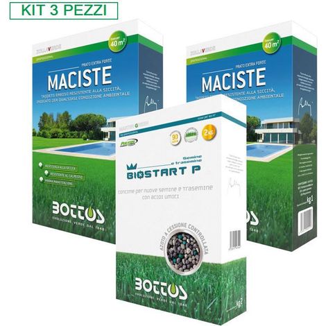 BOTTOS Kit 2 Confezioni Maciste da 1 Kg e 1 Confezione Biostart da 2 Kg