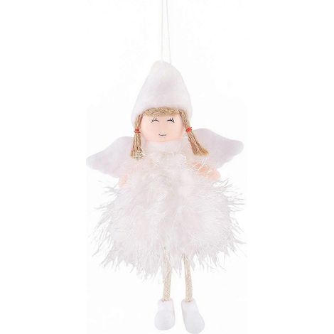 Ange peluche pendentif, sapin de Noël suspendu fée poupée,UN (1/5)