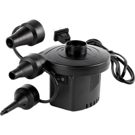 Pompe à Air Électrique pour Matelas Gonflable, Pompe Portable 12V/220V pour Voiture et Maison, Gonfleur Rapide pour Piscine, Bateau et Accessoires de Camping, Norme UE