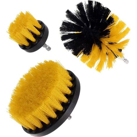 Brosses de nettoyage électriques pour perceuse, idéales pour nettoyer les sols de la maison et de l'entreprise, les briques, les toilettes, les baignoires, les lavabos, les voitures, etc. (1/5)