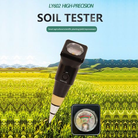 Testeur de PH du sol de haute précision, testeur d'humidité/PH, détecteur de plantation de jardin, outil de Test, dispositif de détection portable. (1/5)