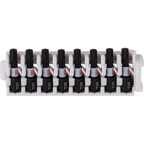 Puntas de inserción Impact Control 8 unidades (8xT25)  BOSCH 2608522381