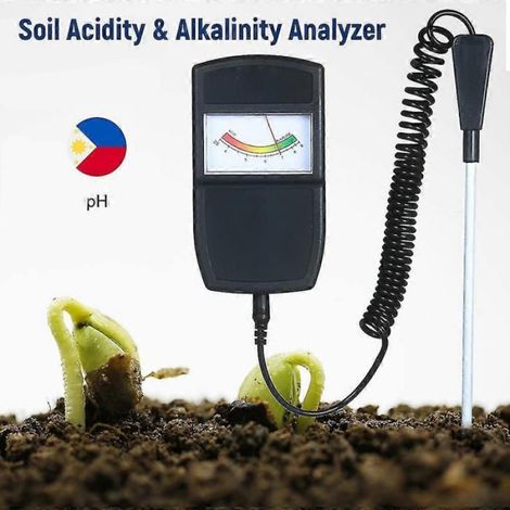 Ph-metre Sol - Sonde Detachable 157 Mm - Testeur Acidite Alcalinite Sans Pile - Pour Jardin Pelouse Fleurs Legumes - 1 Unite (1/5)