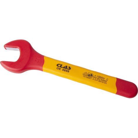 Clé plate isolée 21mm - OE 0698 - CLAS Equipements