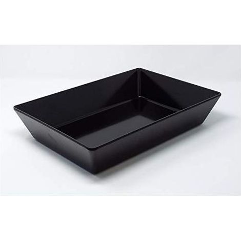 Vaschetta rettangolare in melamina 45x30 Velocity nero