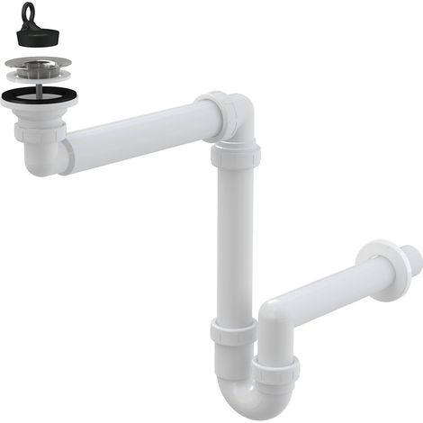 Alcadrain Siphons - Waschtisch-Siphon, Durchmesser 40 mm, platzsparend A413