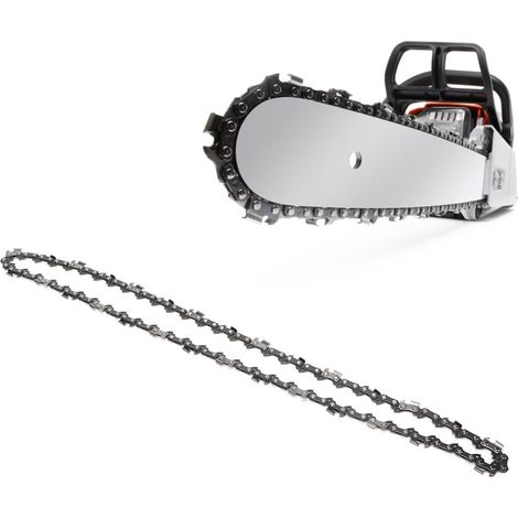 Cadena de repuesto para motosierra eléctrica de 16 pulgadas, 59 eslabones y 3/8" de diámetro, fabricada en acero. Accesorio de alta calidad y duradero. (1/5)