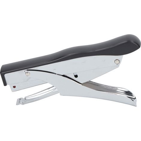 Agrafeuse Manuelle Mini 10 Feuilles Ergonomique pour Documents Noir (1/5)