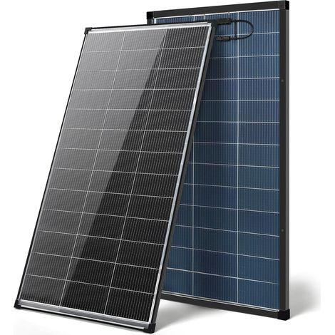 200W Panneau solaire bifacial 12V, 18BB module solaire monocristalline type N, 25% haute efficacité, IP68, 18V pour 12V Batterie toit camping-car ferme marine hors réseau domestique(144x67cm) (1/5)