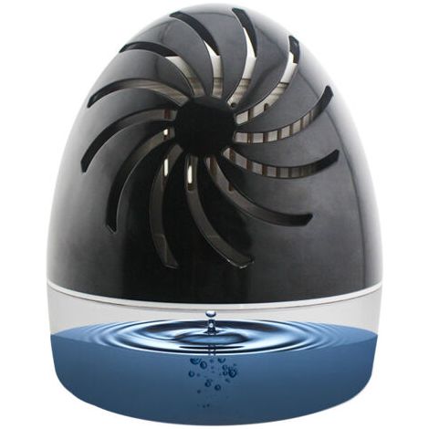 Absorbeur d'humidité pour pièces jusqu'à 20 m², déshumidificateur d'air anti-odeur et anti-moisissure (noir) (1/4)
