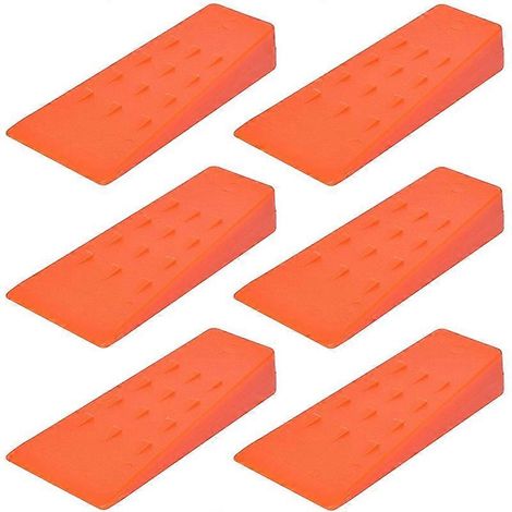 Ensemble de 6 coins de coupe de 14 cm (5,5 pouces) pour tronçonneuse - Coins de fendage du bois en plastique ABS, outils de bûcheronnage (1/5)
